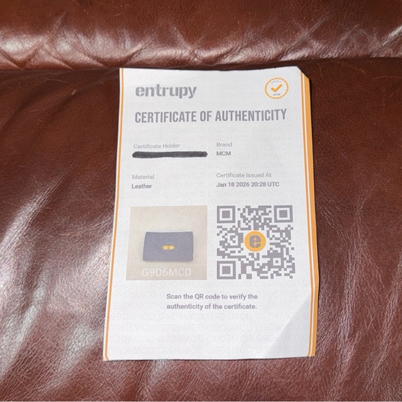 ‼️Authentic MCM Blue Leather Trifold Wallet - Picture 8 of 16